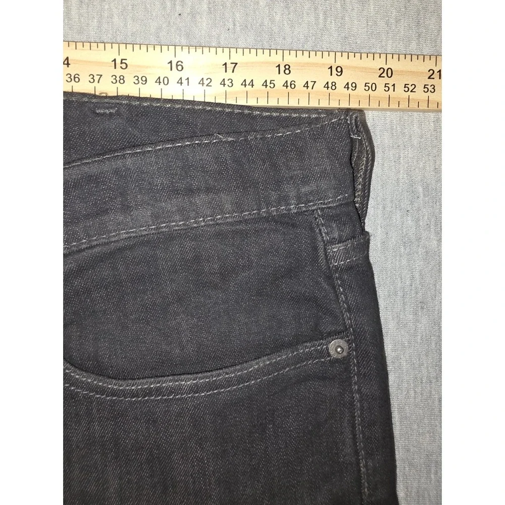 Levis 513 Slim Straight Jeans Mens 38x30 Charcoal Gray Denim 5-Pocket Pant
